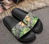 Designer-Wer Box Dust Bag Designer schoenen Snake Print Luxe Dia Summer Brede platte sandalen Slipper