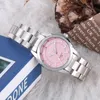 Dame strass mode horloge vrouwen quartz horloges vrouwen pols-horloge vrouwelijke jurk klok relogio feminino roze