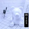 PE FOAM Modeling Polystyrene Bear Rabbit Dog för PE Rose Flower Head Bear Craft for Gift Valentine's Day301o