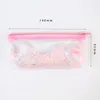 Potloodzakken Laser Clear Pen Case Leuke schoolbenodigdheden Tassel Kawaii voor meisjes cosmetische tas vrouwen kantoor escolar1