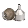 Deep Stainless steel funnel Kitchen Tools for Hip Flasks Flask Wine Pot pocket flagon oil bottle Wide Mouth