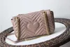 Classical 2G Tag Top quality Lovers heart shape shoulder bags women chain crossbody Make-up bag handbags purse