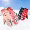ボーイズと女の子のためのファッショングローブ冬の風防防水とスキー防止の3層保護屋外暖かい手袋アクセサリー