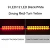 Hot Car LED DRL Vrid Signal Ljusremsor Vattentät Dagsljus Running Frash Flow Tube Flexibel Strip Warnning Arrow DRL Lampa 2PCS