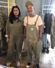Men's Jeans KIOVNO Fashion Men Hip Hop Bib Overalls Multi Pockets Cargo Work Streetwear Jumpsuits For Male Loose Pants303D