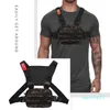 WholeMen Tactical Waist Bag Tactical Pack Hip Hop Function Vest Chest Camouflage Chest Rig Pack Outdoor Hunting Bag Black Whi9547450