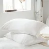 Bedding Sets 48 2/3Pcs/set White Fringed Tassel Duvet Cover Set Polyester & Cotton Comforter US EU Sizes NO SHEET1