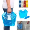 sacos de água New 5L Outdoor Folding dobrável Drinking Water Bag Car portador de água recipiente para Outdoor Camping Caminhadas Picnic 100pcs 4893