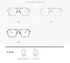Rock style luxury sunglasses for men square clear lens glasses mens black gold silver metal full frame vintage sunglasses4503666