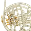 Brand New French Horn BB / F Sliver Plated Gold 4 Klucze Profesjonalne instrumenty muzyczne z CSAE Akcesoria Darmowa wysyłka