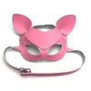 Cosplay Lovely Leather Open Eye Fox Mask Adults BDSM Slave Games Bondage Restraints Vizor For Masquerade Ball Carnival Party Sex T2982507