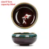 Vacker Crackle Glaze Tea Cup Carve A Fish in High Relief High Quality 4 PCS/Lot China Dehua Colorful Ceramic Cup Hot Sales