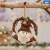 Рождественские украшения милые Санта -Клаус украшение венка Мини Снеговик