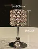 2019new Luxe Silver Crystal Beaded Votive Candle Holder Candelabra Candlestick Vorm Gebeurtenis Bruiloft Tafel Decoratie