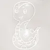 Lovely Snake Sign Childrens 'Park Home décoration murale de chambre d'enfant néon fait à la main 12 V Super Bright