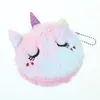 13 färger Kid Rabbit Plush Coin Purse Student Girl Change Purse Cartoon Cat Unicorn Unisex Outdoor Cosmetic Bags9378495