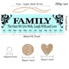 15 Styles DIY Wall Calendar Family Friends Happy Birthday Printed Wooden Calendar Birthday Reminder Board Home Hanging Decor Gifts