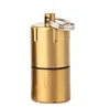 Nouveau Mini Compact Kérosène Briquet Capsule essence Briquet Gonflé Porte-clés Briquet à essence Meule Briquets Outils de plein air