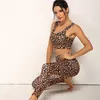 Yoga Outfits Women Set For Suit Print 2 Active Piece Wear Sets Clothes Tracksuit Sportwear Gym Leopard Workout1943629