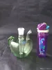 Apple Hook Water Glass Bongs Tillbehör, Glas Rökpipor Färgrika Mini Multi-Colors Handrör Bästa Sked Glas