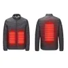 Hot winter electric heating vest heat thermostat heating jacket for skiing, hunting, warm heating clothes, smart USB port # g9