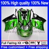 Corps Pour KAWASAKI ZZR 1100 CC ZX-11R 1990 1991 1992 205MY.70 Vert Brillant ZX 11R ZZR1100 ZX11 R ZZR-1100 ZX-11 R ZX11R 90 91 92 Carénage