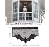 Halloween Black Lace Curtain Fireplace Cloth Black Lace Bat Spider Mesh Cover Stove Tablecloth Curtain Home Decoration Wine Cellar Cloth