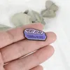 Cute Small Purple Diy Funny Enamel Brooches Pins for Women Christmas Demin Shirt Decor Brooch Pin Metal Kawaii Badge Fashion Jewelry