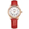 Dom Fashion Ladies Casual Watches Luksusowy marka skórzana pasek Godziny Kobiety Kwarc-Watch Kwiaty żeńskie na rękę G-1698298v