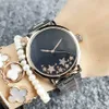 Fashion M design Merk dames Girl Star-stijl Metalen stalen band Quartz Polshorloge M62257O