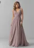 V-Neck Chiffon Long Bridesmaid Dresses 2020 New Ruched Wedding Guest Party Sleeveless Maid Of Honor Plus Size Dresses