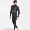 Traje de neopreno SBART de 5mm para hombre, negro y gris, para buceo, surf, traje completo, traje de neopreno, traje húmedo Men255W