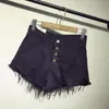 2017 Nieuwe Collectie Casual Zomer Hot Koop Denim Vrouwen Shorts Hoge Waistsen Bont-gevoerd Beenopening Plus Size Sexy Short Jeans TJ1115