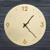 Wall Clocks Abstract Minimalist Branch-Shaped Hands Farmhouse Style Wooden Clock Eco Friendly Natural Decor Hanging Watch1