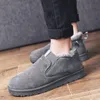 2024 hommes hiver chaleur plus velours épaississement loisirs coton chaussures mode tendance d'une pédale paresseux homme coton bottes