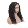 150 Densitet brasilianska djupvåg spets front peruk 4x4 spets frontala peruker mänskliga hår peruker för kvinnor8932663