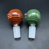 14 mm 18 mm hane Naruto Wigwag Glasskål Bit Slide med Bubbla Ninja Beaker Bong Bowl för berusande glas Dab Rigs Tobak Röktillbehör