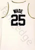 NCAA Marquette Golden Eagles College Dwyane #3 Wade Blue Jersey Richards Lisesi #25 Dwyane Wade Beyaz Dikişli Basketbol Formaları