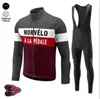 Morvelo Winter Men acket Thermal Fleece Cycling JerseySets long sleeve suit Bicycle Bike Clothing5434752