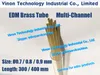 0.7x400MM Brass Tube Multi-Channel (50pcs or 100pcs), Brass EDM Tubing Dia.=0.7mm Length=400mm, Brass Electrode Tube-Multihole EDM DRILLING