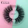 cílios 25mm Dramatic costume caixa Mink cílios Grosso Super pestanas falsas longas High Volume Mink Lashes macias