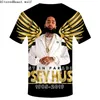 Verão Nipsey Hussle T-shirt HIP HOP Masculino 2019 Música Winchester T-shirt de Alta Qualidade 3d Casual Camiseta Moda Tees top homens