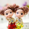 Lindo boneca de menina dos desenhos animados brinquedo, fivela chave 12cm pvc alta simulação, para celebração de casamento, festa garoto 'presente de aniversário, coleta, decotação