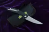 GREEN THORN Flipper knife D2 blade G10 steel handle outdoor camping hunting pocket kitchen fruit practical folding knife EDC