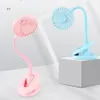 Mini Clip Wentylator Przenośny Fajny Rechargeable Fan z LED Light Desktop Kolorowe Night Light Wentylatory Party Favor 100 sztuk OOA8105