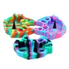 Ashtrays Unique U Shape Ashtray Silicone Smoke Ash Holder Tray for Home Office Tabletop Colorful Decoration Craft Smoking Accessories