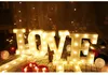 LED Marquee luzes letra do sinal Sign 26 Alphabet Light Up Famoso Letters Lâmpada para o Festival festa de aniversário do casamento Valentine Decoração