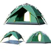 Protezione UV tenda da campeggio doppio strato 1-2 Persone Impermeabile piegatura automatica Pop Up all'aperto tenda da campeggio