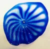 Modern Designer Art Wall Lamps Blue Shade 100% Hand Blown Murano Glass Hanging Plates Hotel Dining Room Study Decorations