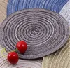 36 cm ronde geweven placemats voor eettafel hittebestendige wipable placemat antislip wasbare keuken place mats vakantie feest tafel pad